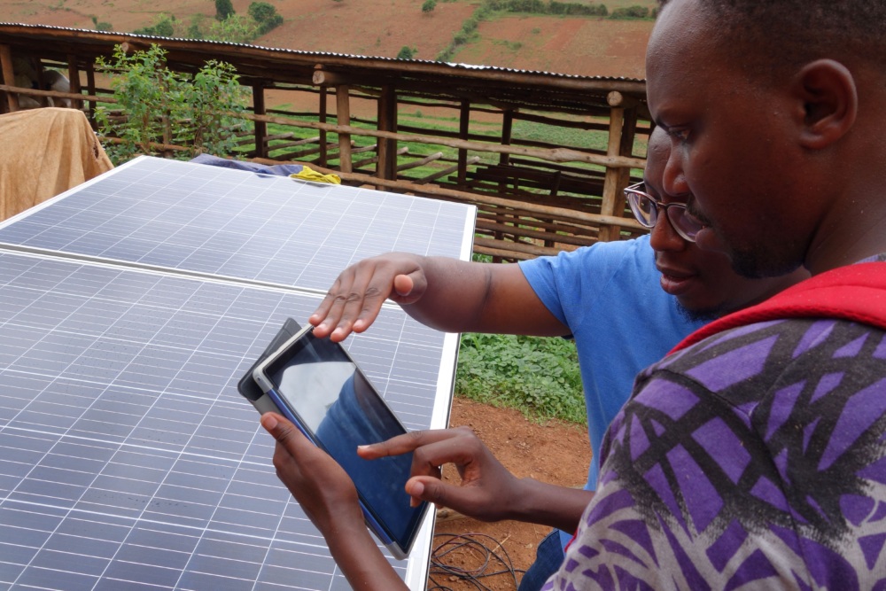 Measuring the energy efficiency of a solar water pump