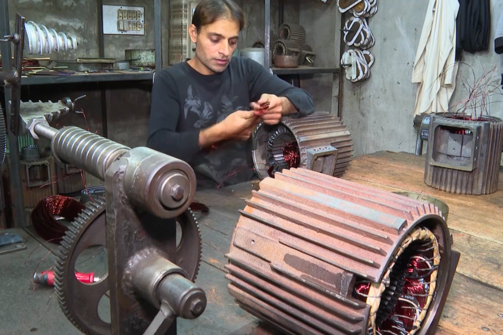 Man with motors